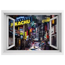 Ventana 3d pokémon detective pikachu